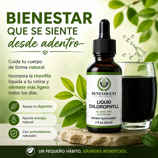 Liquid CHlorophyll: Menos pesadez, mas bienestar.