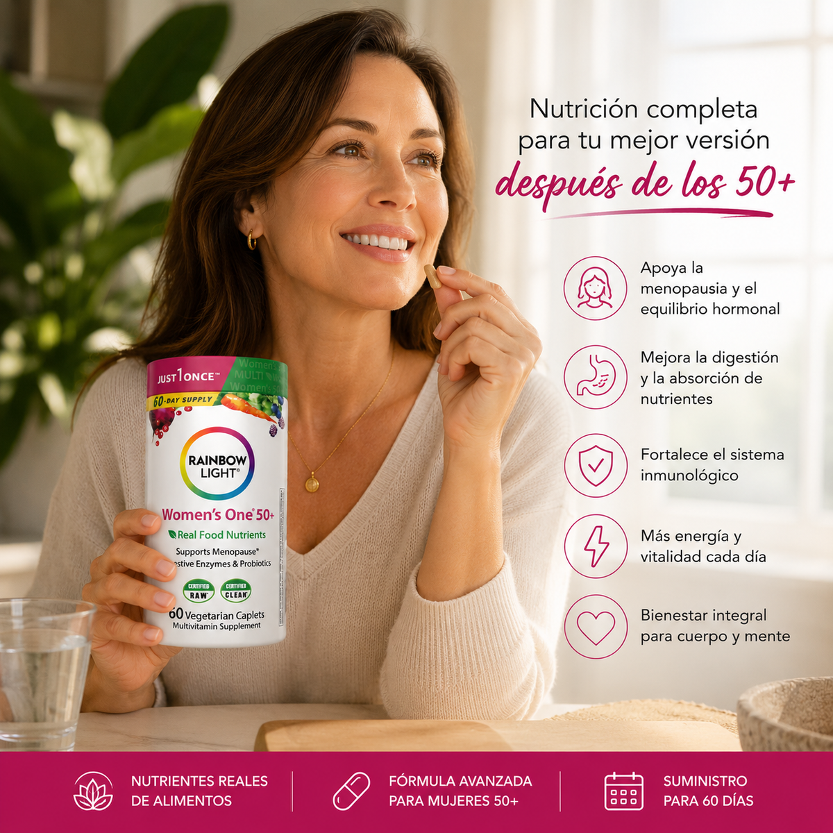 Rainbow Light Womens: Nutrición real para una vida activa
