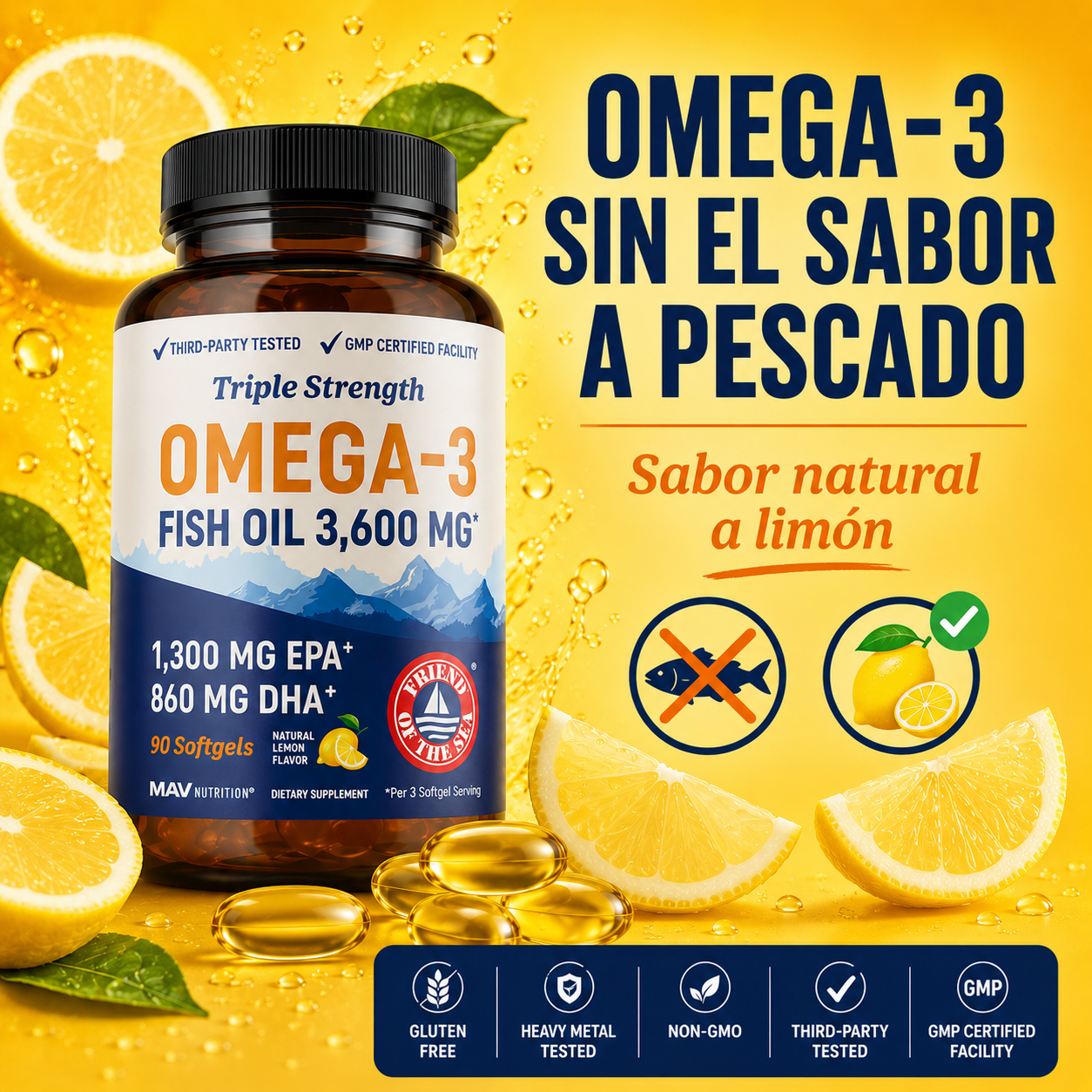Triple Strongth Omega 3: Más pureza, mejores resultados