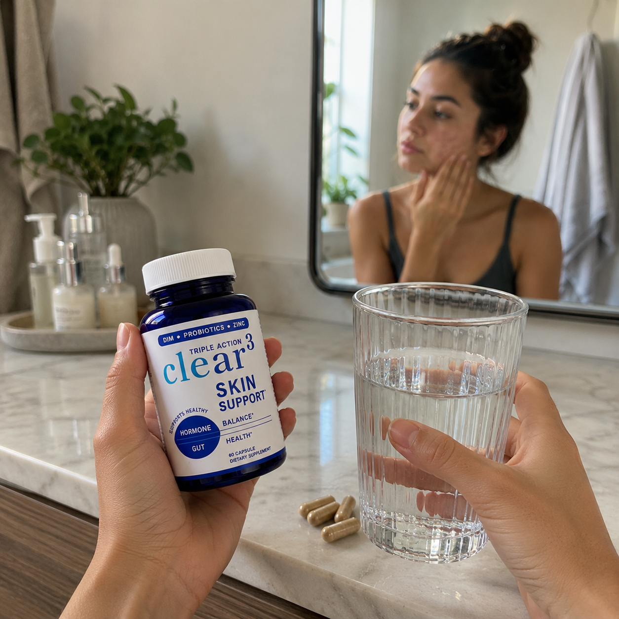 Clear 3 Skin Support: Apoyo integral para una piel saludable.