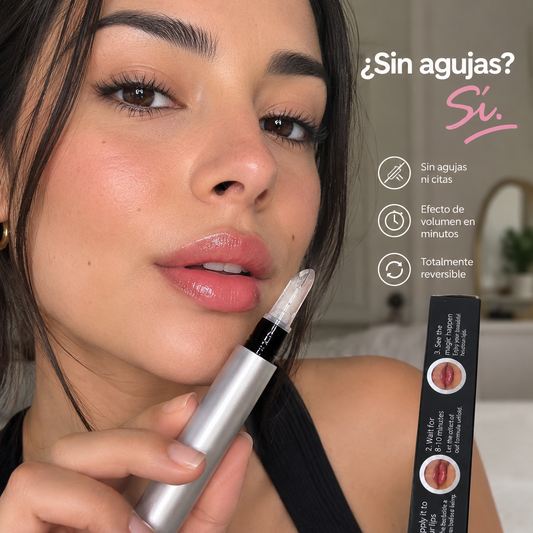 Brillo: Labios más voluminosos en minutos.