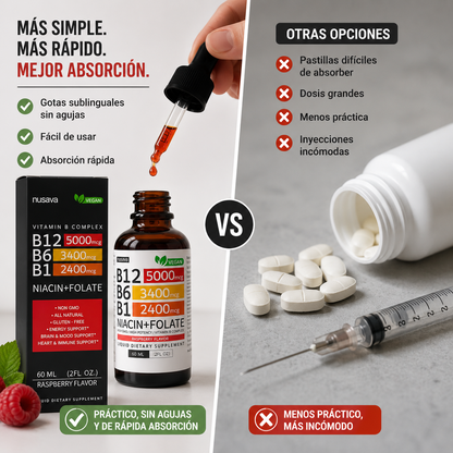 Vitamin B complex: Energia y enfoque diario