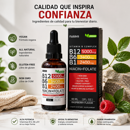 Vitamin B complex: Energia y enfoque diario