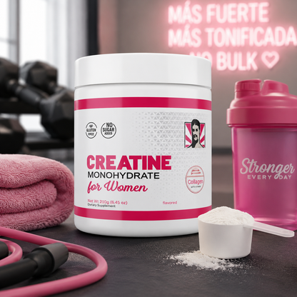 Creatine Monohydrate For Women: Fuerza que se nota, confianza que crece.