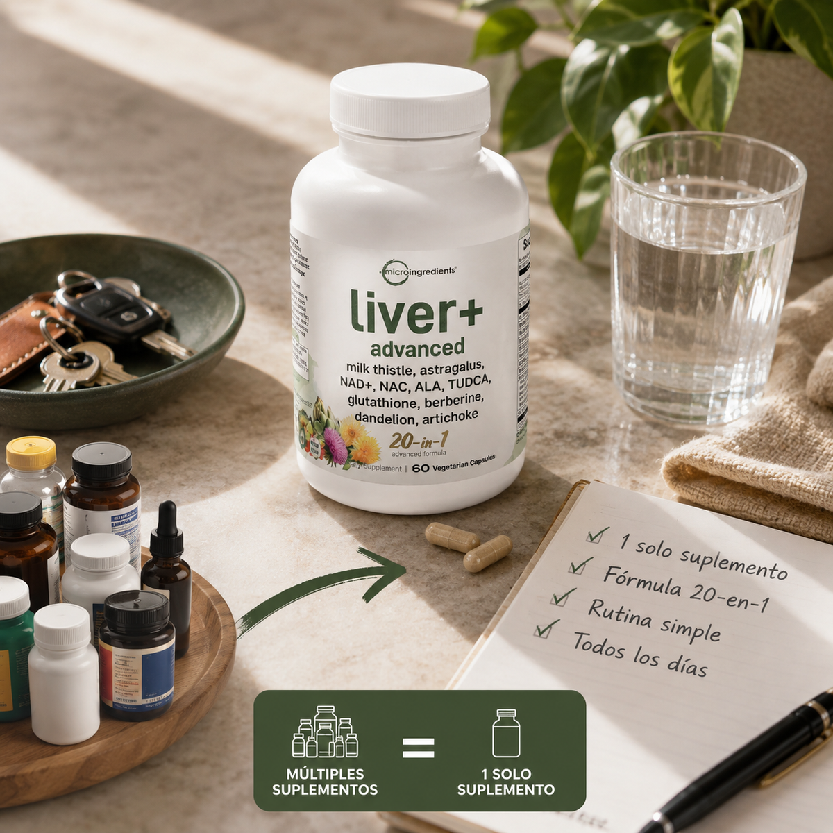 Microingredients Liver Advanced: Más ligereza, menos complicaciones.