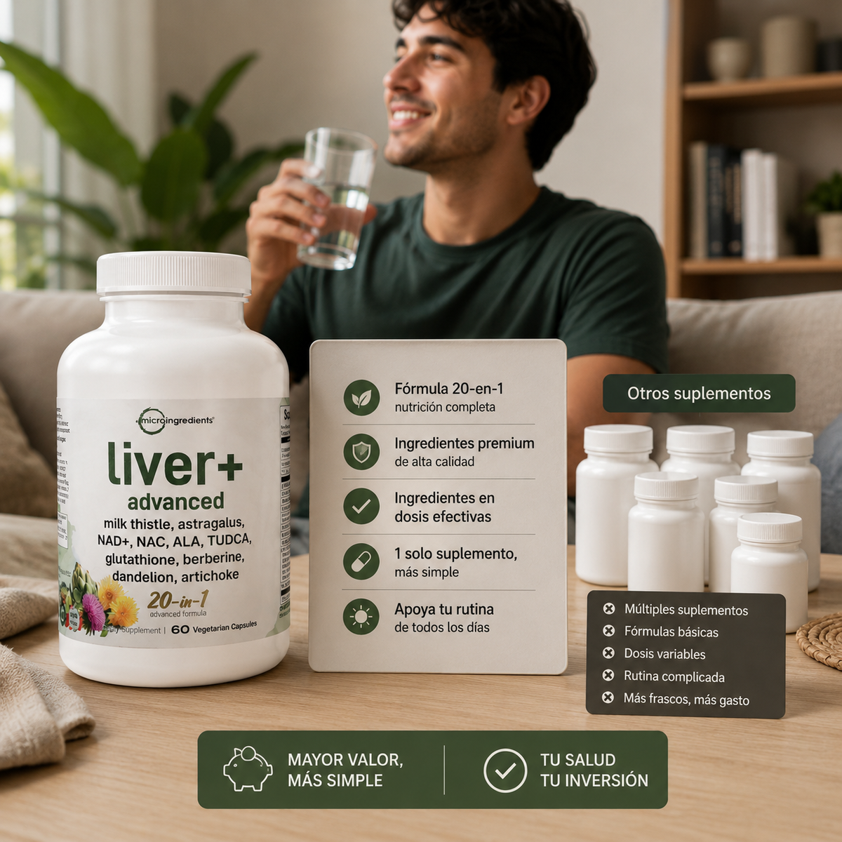 Microingredients Liver Advanced: Más ligereza, menos complicaciones.