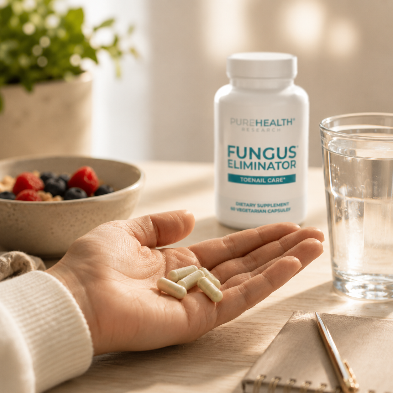 Purehealth Fungus Eliminator: Cuidado diario desde el interior.