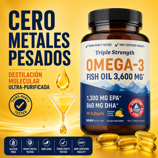 Triple Strongth Omega 3: Más pureza, mejores resultados