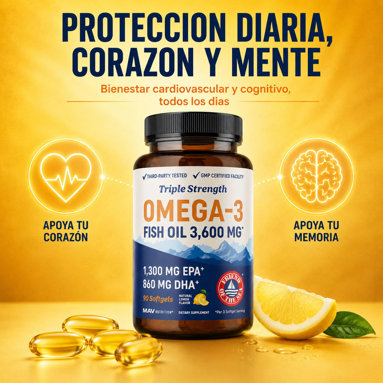 Triple Strongth Omega 3: Más pureza, mejores resultados